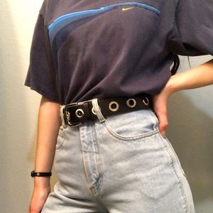 Grommet belt with single holes 🖤